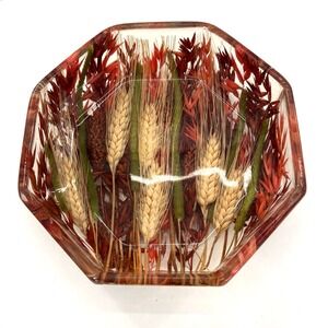 Tuscan Square Italy by Ricardo Marzi ? vintage octagon resin wheat bowl